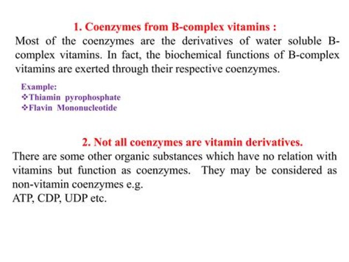 Are B vitamins coenzymes? | ContextResponse.com