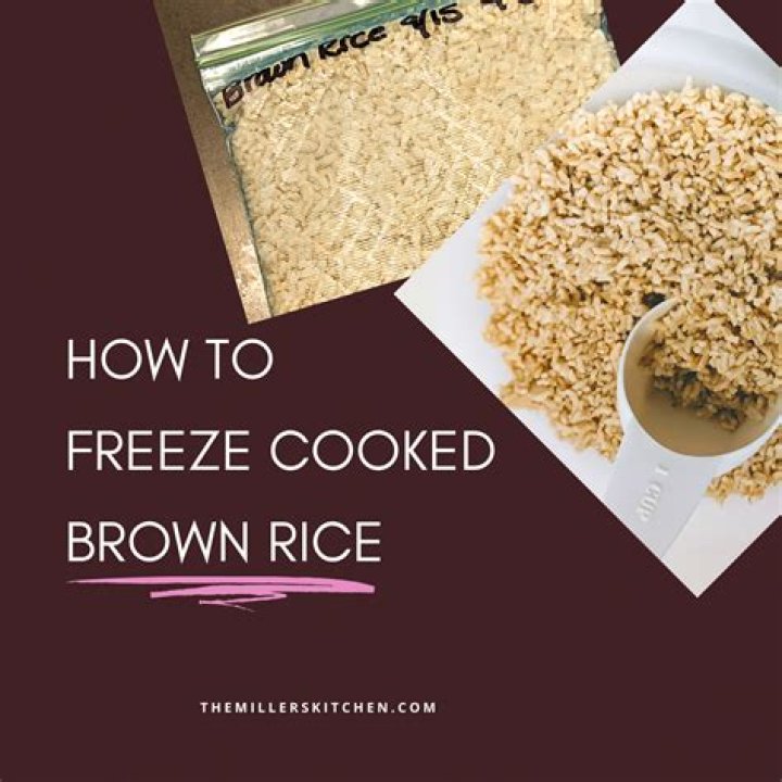 Can you freeze cooked brown rice?