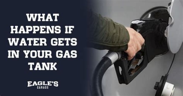 How can you tell if there's water in your gas?