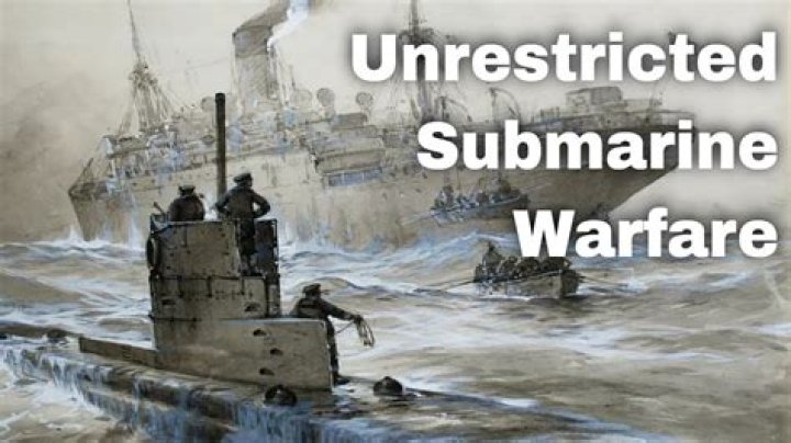 How did unrestricted submarine warfare lead to US involvement in WWI?