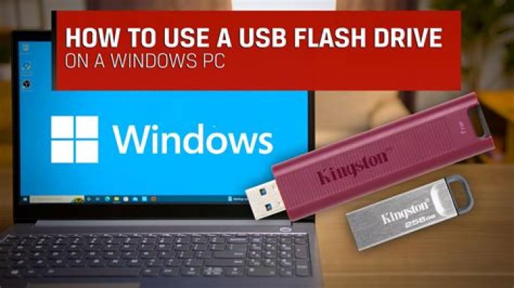 How do I install a flash drive on my laptop?