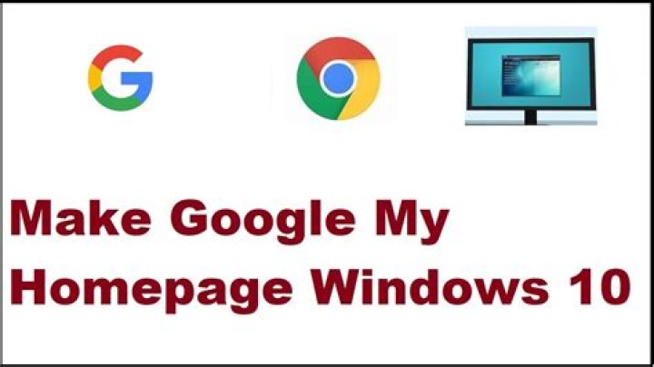 How do I make Google my homepage on my computer?