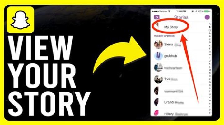 How do I view my story on Snapchat?