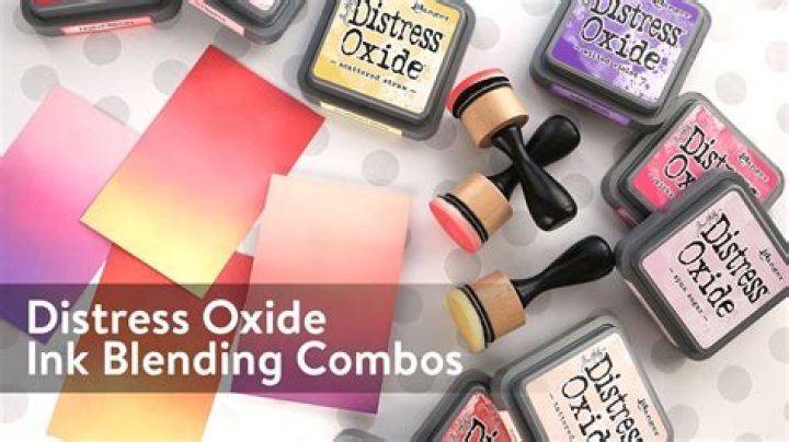 How do you blend distress ink?