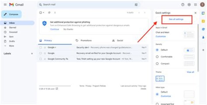 How do you create an email thread in Gmail?