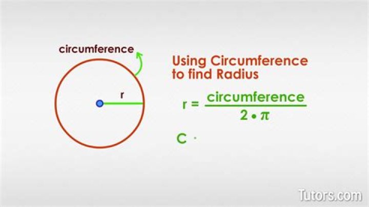 How do you find the circumference using the radius?