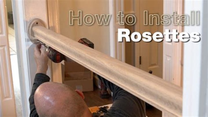 How do you install rosette door trim?