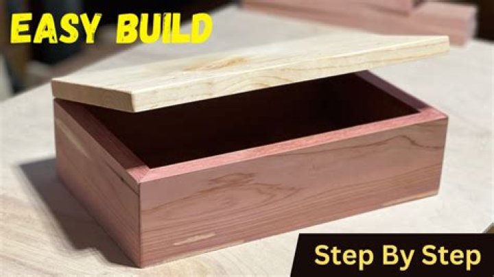 How do you make a wooden box with mitered corners?
