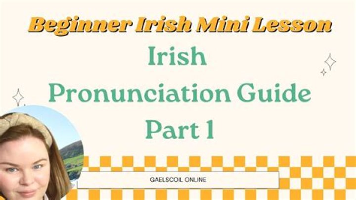 How do you pronounce Irish names in audio?