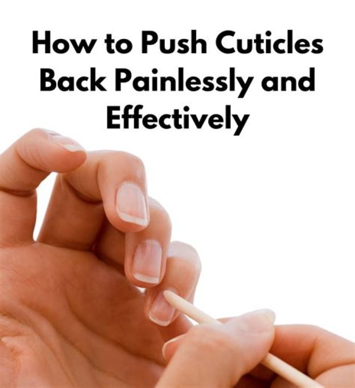 How do you push cuticles back without a cuticle pusher?