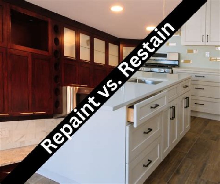 How do you Restain kitchen cabinets with stains?