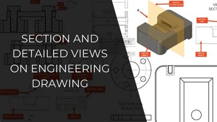 How do you section an engineering drawing?