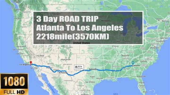How far is Atlanta from California?