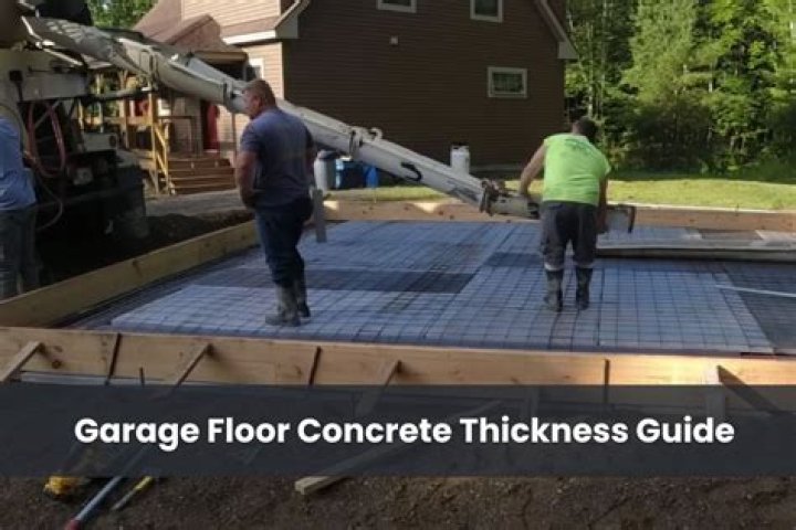 How thick should concrete be for a garage floor?