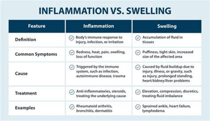 Is inflammation and swelling the same thing?