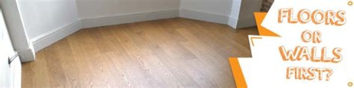 Should I tile walls or floor first?