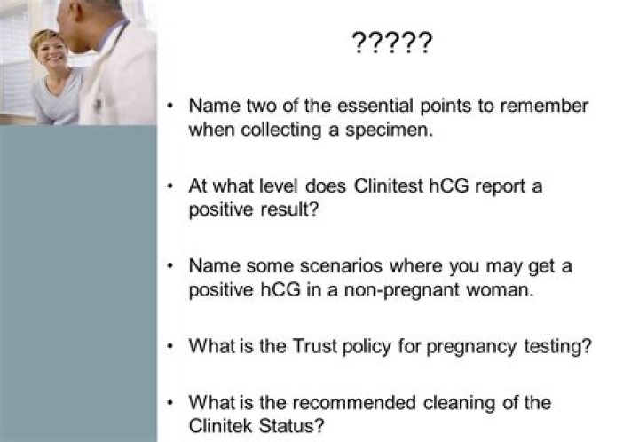 What does a positive Clinitest mean?