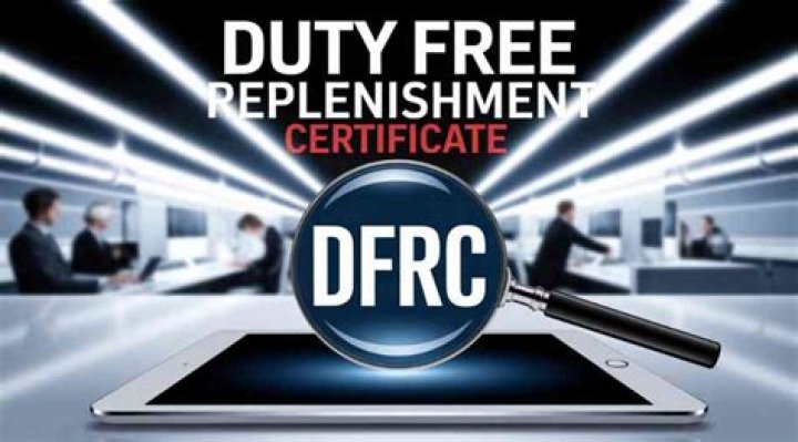 What is duty free replenishment certificate?