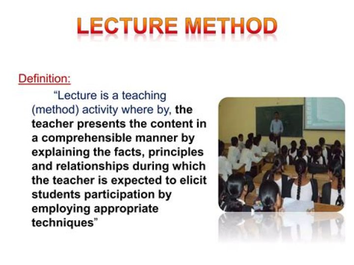 What is lecture method of teaching PDF?