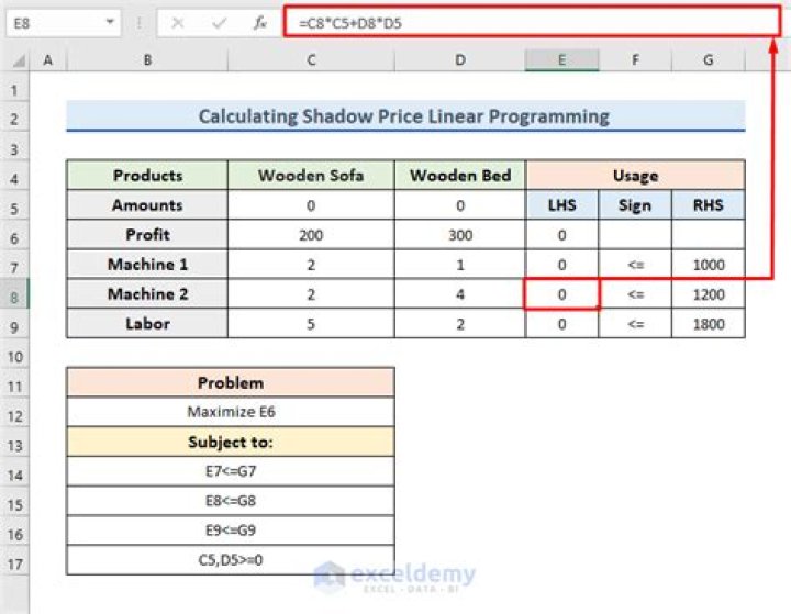 What is shadow price and reduced cost in linear programming?