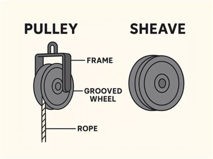 What is the difference between a pulley and a sheave?