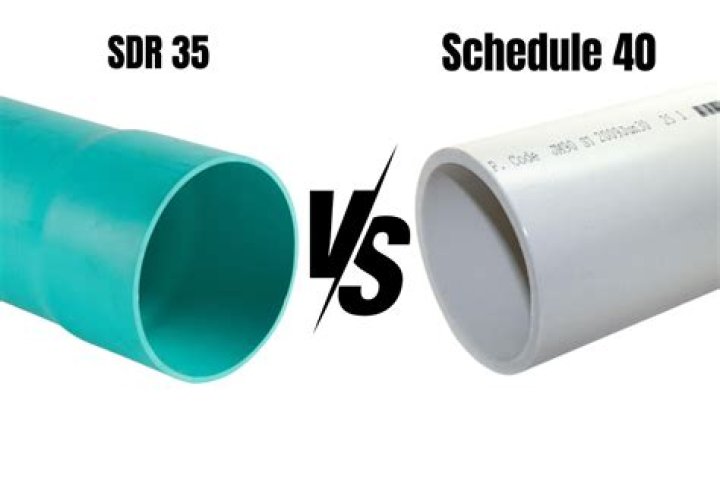 What is the difference between SDR 35 and Schedule 40 pipe?