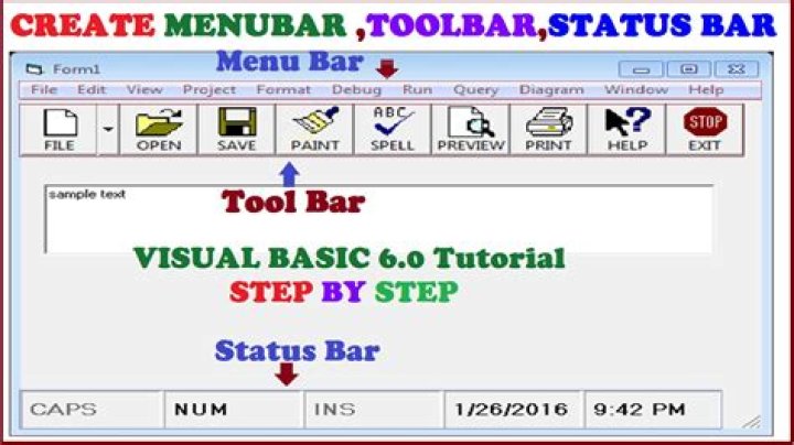 What is Toolbar and menu bar?