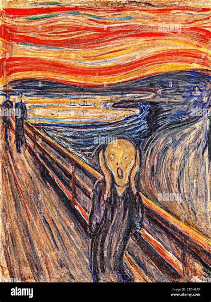 What was the scream painted with?