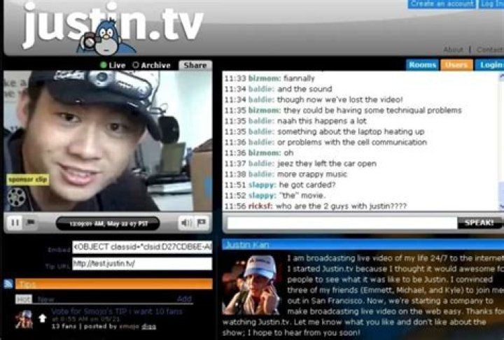 When did Justin TV become twitch?