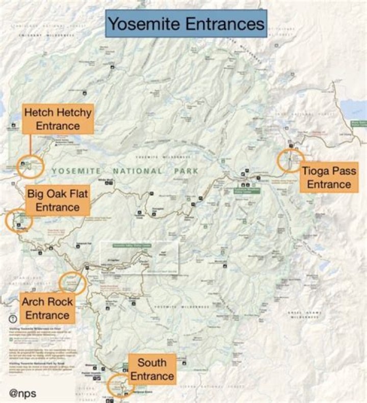 Where do I enter Yosemite?